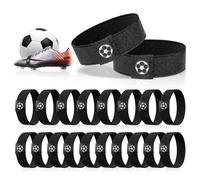 GTNCE 10 Paar Schnürsenkel Fixierband für Fußballschuhe, Verstellbares Elastikband gegen Lösende Schleifen, Schnürsenkelhalte, Anti-Locker Schnürband Halterung für Kinder & Erwachsene