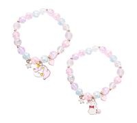 GTYHH 2 Stück Cartoon-Anhänger-Armbänder, Süße Perlenarmbänder, Mädchenarmbänder, Freundschaftsarmbänder, Geschenkarmbänder