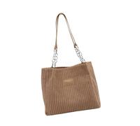 GTYLF Stilvolle Cord Umhängetasche mit Kettenriemen, großes Fassungsvermögen, Unterarm Geldbörse, lässige Handtasche für Damen, Tasche für den täglichen Gebrauch