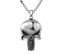 Gu Feng Accessoires Vintage Punisher Skull Herren Titan Stahl Anhänger