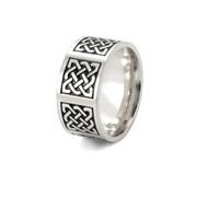 Gu Feng Celtics Irischer Knoten Herrenring Amulett Triquetra Paar Frauen Ringe Vintage Edelstahl Schmuck Geschenk