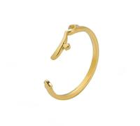 Gu Feng Edelstahl Herz Arabischer Ring Goldfarbe Verstellbare Fingerringe Liebe Muslimischer Islamischer Schmuck Hochzeitsgeschenk für Frauen