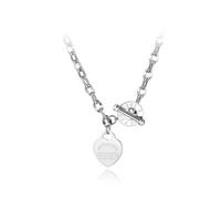 Gu Feng Edelstahl Herz Charm Anhänger Halsketten Schmuck Classic