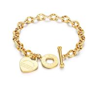 Gu Feng Edelstahl Herz Charm Anhänger Halsketten Schmuck Classic