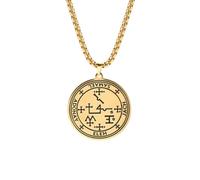 Gu Feng Erzengel Raphael Anhänger Halskette Talisman Amulett SAMAEL Gabriel Uriel Arch Angel Edelstahl Lange Kette Halsketten