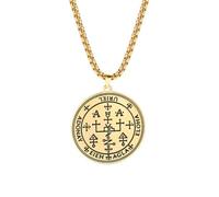 Gu Feng Erzengel Raphael Anhänger Halskette Talisman Amulett SAMAEL Gabriel Uriel Arch Angel Edelstahl Lange Kette Halsketten