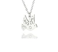 Gu Feng Friedenstaube Taube Anhänger Halskette Frauen Mädchen Gold Farbe Halskette Niedlicher Vogel Schmuck Geschenk