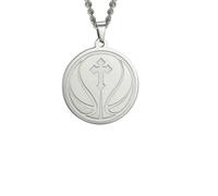 Gu Feng Mode einfache Pullover Kette Kreuz Basketball Streifen Muster Edelstahl Halskette