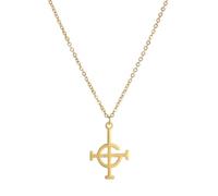 Gu Feng Mode Punk Ghost Rock Band Anhänger Halskette Gothic Accessoire