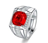 Gu Feng Mode Smaragd Ring rot Zirkon blau Zirkon Ring