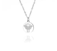 Gu Feng Mond Motte Scheibe Anhänger Halskette Frauen Gold Farbe Schlüsselbein Kette Luna Motte Tier Schmuck Geschenk