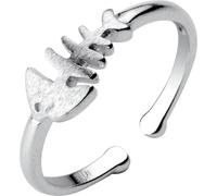 Gu Feng Niedlicher Fischgrätenring Frau einfacher literarischer klassischer Ring