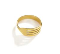 Gu Feng Offener Gabelring Edelstahl Männer Frauen Verstellbare Fingerringe Mode Punk Party Schmuck Freunde Geschenk
