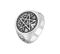 Gu Feng Persönlichkeit Satan Stern Baum des Lebens Männer Titan Stahl Ring