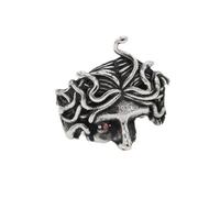 Gu Feng Persönlichkeit Vintage Antike griechische Mythologie Medusa Schlangenkopf Herren Titan Stahl Ring