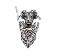 Gu Feng Persönlichkeit Vintage Wikinger Schild Widder Männer Titan Halskette