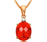 Gu Feng Rubinanhänger Halskette Luxus Roter Zirkon Partyschmuck Set