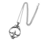 Gu Feng Titan Stahl Anhänger Kreative Persönlichkeit magischer Spiegel Anhänger Edelstahl Herrenkette Retro Accessoires