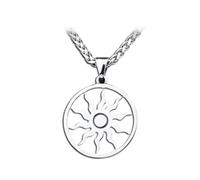 Gu Feng Vintage Edelstahl Sonnengott Apollo Anhänger Halskette für Männer Frauen Punk Einfache Party Sonne Halskette Mode Schmuck Geschenk