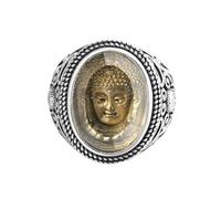 Gu Feng Vintage-Persönlichkeit wie Buddha-Kopf-Titan ring