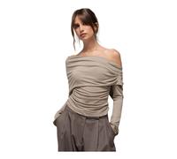 GUAJA. - Espresso Fitted Long Sleeve Blouse - - Blouses & Shirts - Damen - Braun - XL