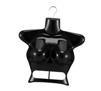 Guangcailun Hängende Torso Mannequin - stilvoll, leicht und einfach zu transportieren. Geeignet für den Einsatz in Einzelhandelsgeschäften und Einkaufszentren, Schwarz, 39 x 39 cm