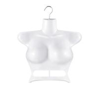 Guangcailun Hängende Torso Mannequin - stilvoll, leicht und einfach zu transportieren. Geeignet für den Einsatz in Einzelhandelsgeschäften und Einkaufszentren, Weiß, 39 x 39 cm