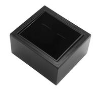 Guangcailun Hochwertige Manschettenknopf Box, Reiseetui für Manschettenknöpfe und Schmuckaccessoires, stilvolle und robuste schwarze Schmuckgeschenkbox, Manschettenknopf Organizer,
