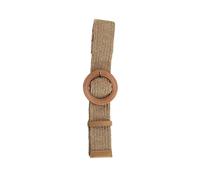 Guangcailun Rattan Taillengürtel für Damen mit Holzschnalle, schmal geschnitten, stilvoll, für lässige und elegante Anlässe, verstellbar, bequem und vielseitig tragbar, Khaki, M