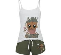 GUARDIANS OF THE GALAXY Groot Frauen Schlafanzug weiß/grün S