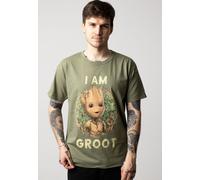 Kurzarm-T-Shirt Marvel Badge grün Unisex - S