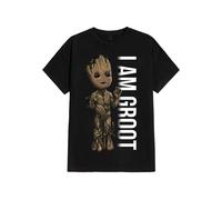 Guardians Of The Galaxy - I Am Groot Portrait - T-Shirt - Schwarz - XL - 100% Baumwolle,Jersey Schwarz XL