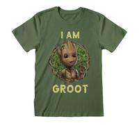 Guardians Of The Galaxy I Am Groot - Seventies Style T-Shirt oliv in XXL