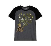 Guardians of the Galaxy Kinder T-Shirt Groot Glow in The Dark Marvel grau schwarz - 116