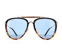 Gucci Aviator Herren Sonnenbrille Havanna Blau Einheitsgröße