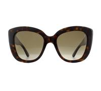Gucci Unisex - Erwachsene GG0327S-002-52 Sonnenbrille, Dunkel Havana, 52