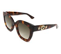 Gucci Damen GG0208S 003 Sonnenbrille, Braun (3/Brown), 49