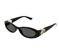 Gucci Frau GG1660S 001 Gläser SONNENBRILLEN Injiziert Schwarz Grau Kreisel