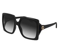 Gucci Damenbrille, Schwarz/Schwarz/Grau, 58