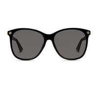 Gucci GG0024S 001 Kunststoff Rechteckig Schwarz/Schwarz Sonnenbrille, Sunglasses