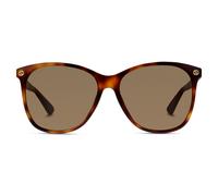Gucci GG0024S 002 Kunststoff Rechteckig Havana/Havana Sonnenbrille, Sunglasses
