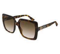 Gucci GG0418S Havana/Brown Shaded 54/20/140 Damen Sonnenbrillen