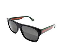 GUCCI Mens GG0341S Sunglasses, Black-Multicolor-Grey, 56