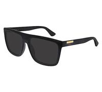 GUCCI Mens GG0748S Sunglasses, Black-Black-Grey, 59