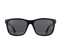 Gucci Rectangle Mens Black Grey Sonnenbrille Einheitsgröße