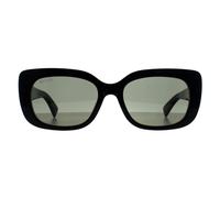 Gucci Rectangle Womens Glänzend Schwarz Grau GG1979SK Einheitsgröße