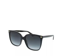 Gucci Damen Sonnenbrille - GG0022S - 001 - 57mm - Schwarz, Rechteck
