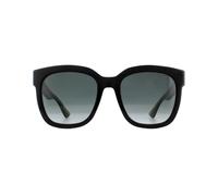 Gucci Sonnenbrille GG0034S 002 Schwarz Glitter Grün und Rot Grau Gradient Einheitsgröße