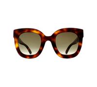 Gucci Sonnenbrille GG0208S 003 Havanna Braun Verlauf Einheitsgröße