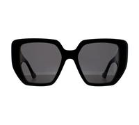 Gucci Square Damen Schwarz Grau Sonnenbrille Einheitsgröße